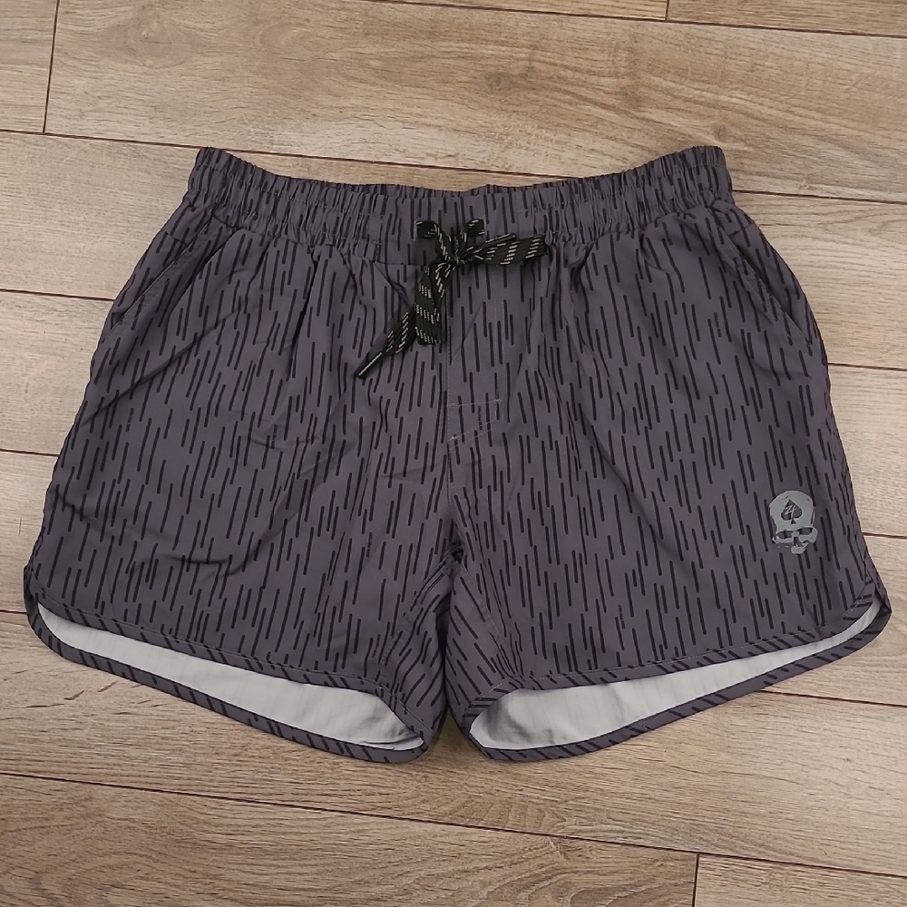 Zero Foxtrot Men's Athletic Shorts - Gray camo